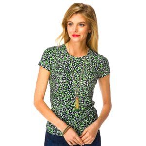 Lilly Pulitzer Lexie Shirt Leopard Thrill Of Chase